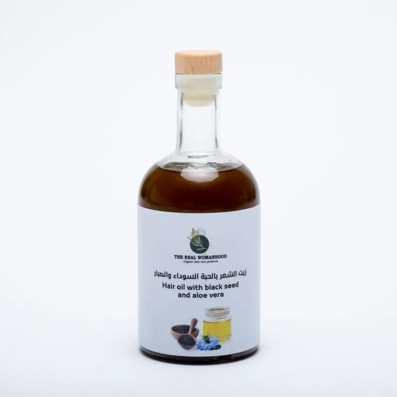 Hair oil with black seed & aloe vera